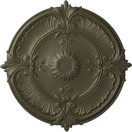 Ekena Millwork Attica Acanthus Leaf Ceiling Medallion (Canopies up to 3 1/4"), 30 1/8"OD x 1 1/2"P, Witch Hazel CM30ATWHF